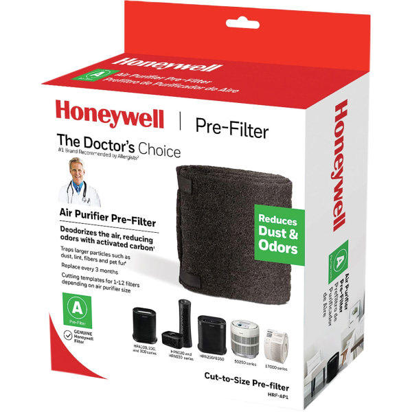 Honeywell Pre-Filter Activated Carbon - Remove Dust, Airborne Particles, Pet Hair, Odor,and Fabric Fiber - 47" x 15.5"x 0.1" Depth - 1 Each