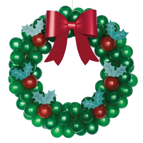 UPC 192937268599 product image for Amscan 110820 Christmas Latex Balloon Wreath Kit, Green | upcitemdb.com