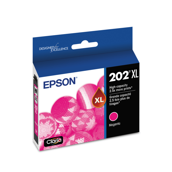 Epson® 202XL Claria® Magenta High-Yield Ink Cartridge, T202XL320-S