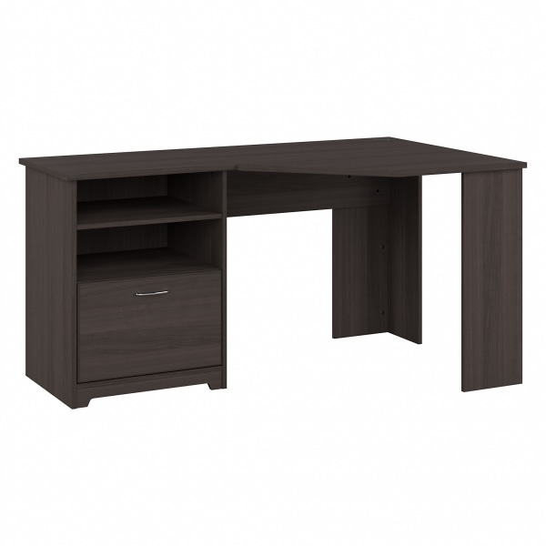 Bush Business Furniture Cabot 60""W Corner Desk, Heather Gray, Standard Delivery -  WC31715-03