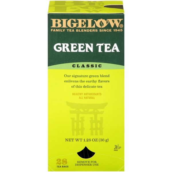 Bigelow Green Tea Bags Box Of 28 Bags