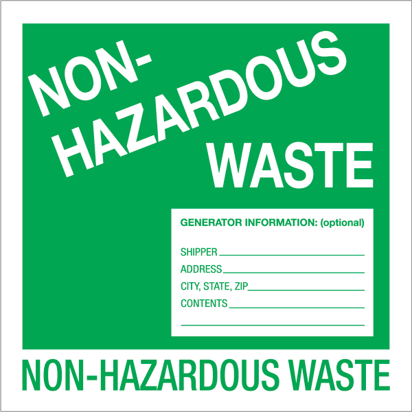 UPC 848109018324 product image for Tape Logic� Preprinted Shipping Labels, DL1302, Non-Hazardous Waste, Square, 6