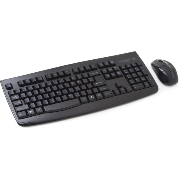 Pro Fit Wireless Keyboard & Mouse, Straight Full Size Keyboard, Black, Ambidextrous Laser Mouse, K72324US