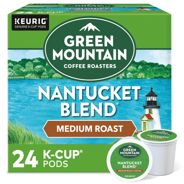 Green Mountain Coffee® Single-Serve Coffee K-Cup® Pods, Nantucket Blend®, Carton Of 24 -  6663