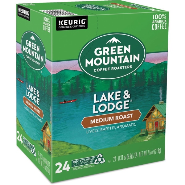 Green Mountain Coffee® Single-Serve Coffee K-Cup® Pods, Lake & Lodge®, Carton Of 24 -  6523