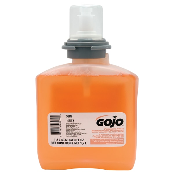  (Pack 2 ) GOJO Premium Foaming Antibacterial Soap Dispenser Refill Bottle Fresh Fruit Scent 1 200 mL 5362-02 1 Each