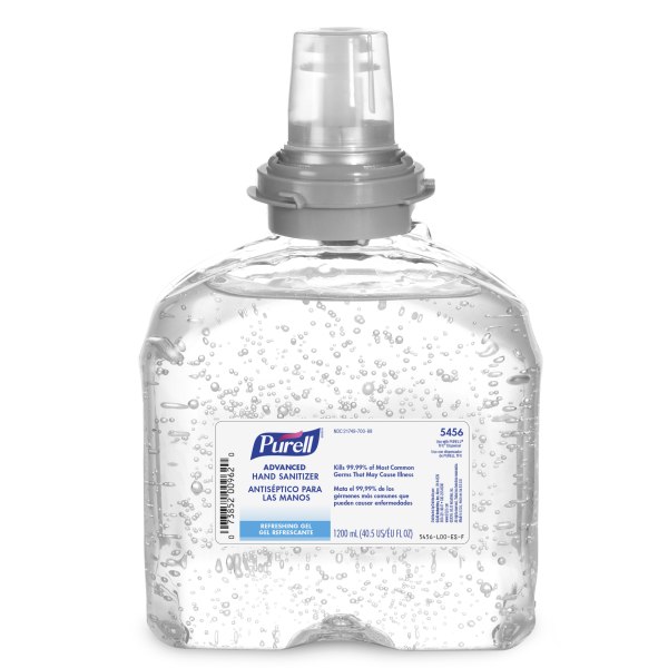 PURELL 5456-04 1200 mL Advanced Instant Gel Hand Sanitizer TFX Refill