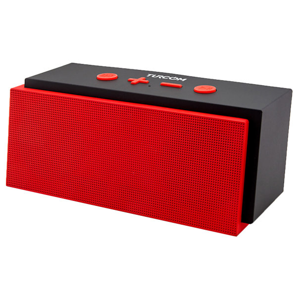 Turcom Bluetooth Wireless Portable Mobile 2.0 Speaker, Red, TS-453