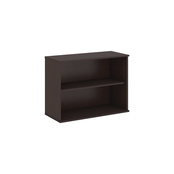 Bush Business Furniture 2 Shelf Bookcase, 30&quot;H, Mocha Cherry, Standard Delivery 867153