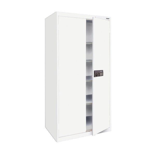 Sandusky® Keyless Electronic Storage Cabinet, 72""H x 36""W x 18""D, Standard White -  Sandusky Lee, EA4E361872-22