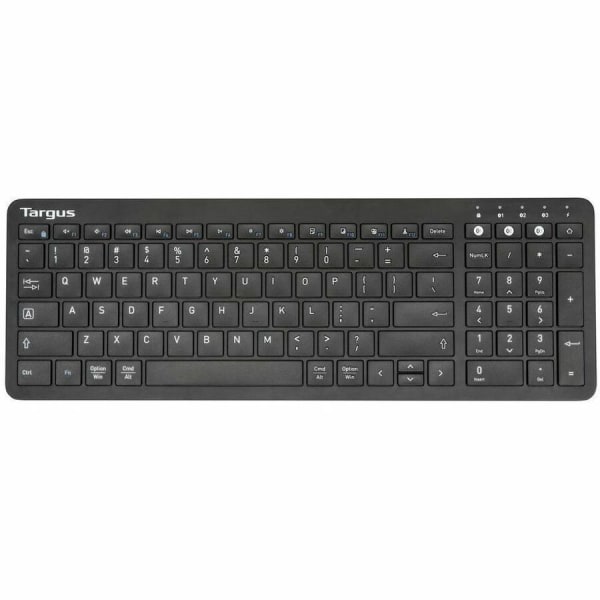 Midsize Multi-Device Bluetooth Antimicrobial Keyboard - Wireless Connectivity - Bluetooth - ChromeOS - English (US) - QWERTY Layout - PC, Mac