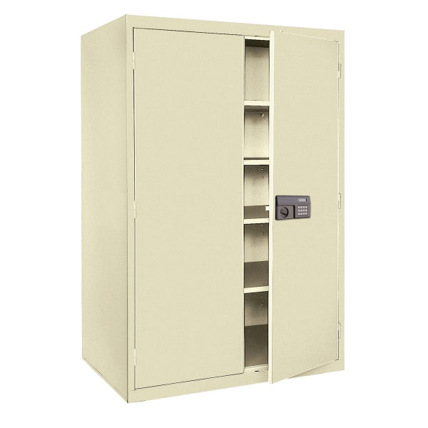Sandusky® Keyless Electronic Storage Cabinet, 78""H x 46""W x 24""D, Putty -  Sandusky Lee, EA4E462478-07