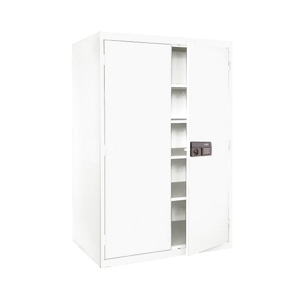 Sandusky® Keyless Electronic Storage Cabinet, 78""H x 46""W x 24""D, Standard White -  Sandusky Lee, EA4E462478-22