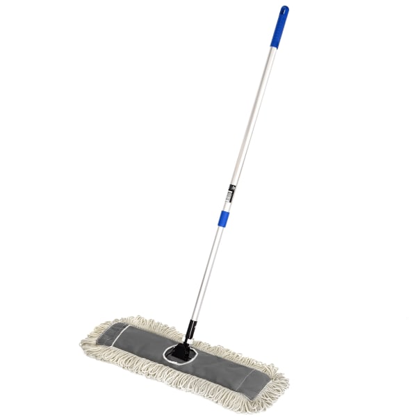 Alpine Industries 24" Cotton Dust Mop Set With Telescopic Handle