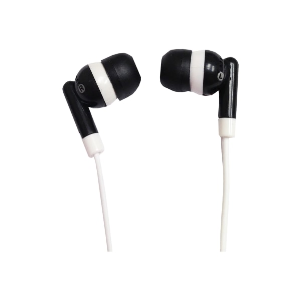 IQ Sound Digital Stereo Earphones - Stereo - Black - Mini-phone (3.5mm) - Wired - 20 Hz 20 kHz - Earbud - Binaural - In-ear - 3.50 ft Cable -  IQ-101 BLACK