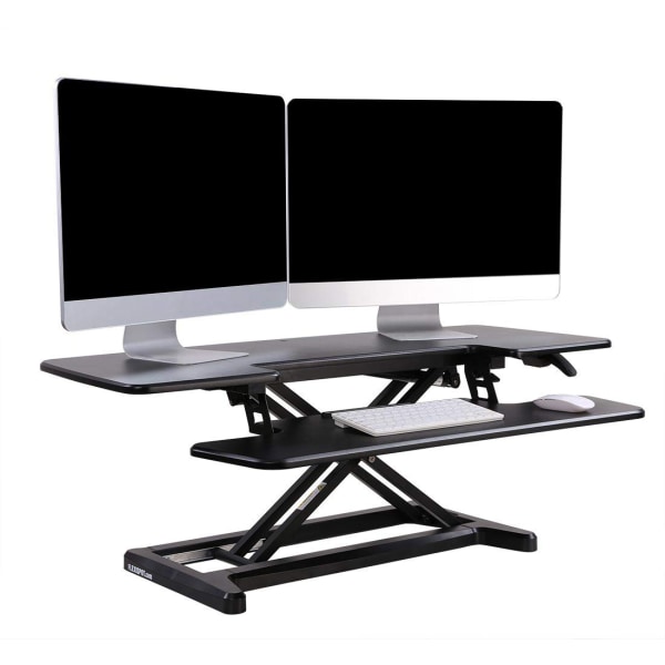 FlexiSpot AlcoveRiser Sit-To-Stand Desk Converter, 42"W, Black