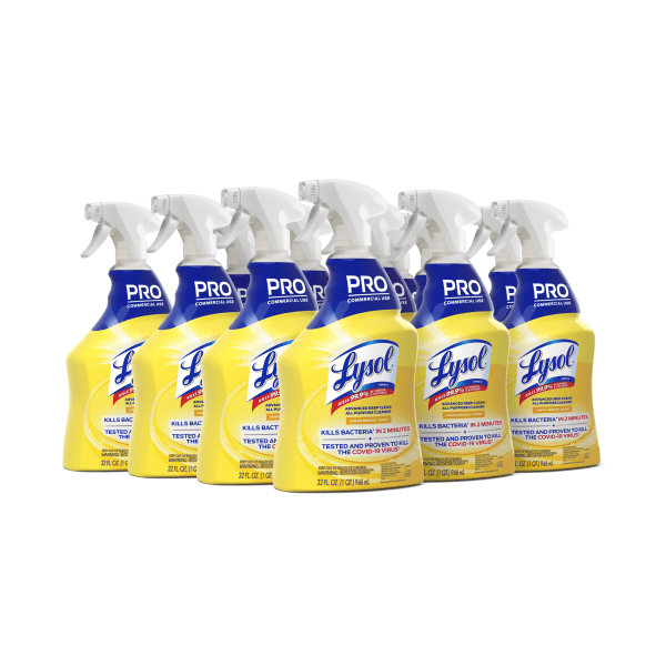 GTIN 019200003513 product image for Lysol® Advanced Deep Clean All-Purpose Cleaner, 32 Oz, Lemon Breeze, Case Of 12  | upcitemdb.com