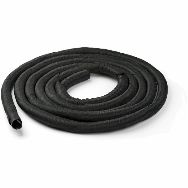 StarTech 15' / 4.6 m Cable Management Sleeve - Trimmable Fabric Polyester Concealer & Cover, 181.1', Black (WKSTNCM2)