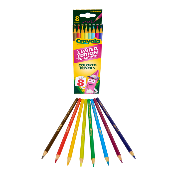 Crayola Limited Edition Colors Colored Pencils, 8 Ct, School Supplies, Coloring Supplies, Gifts for Kids Ages 5+