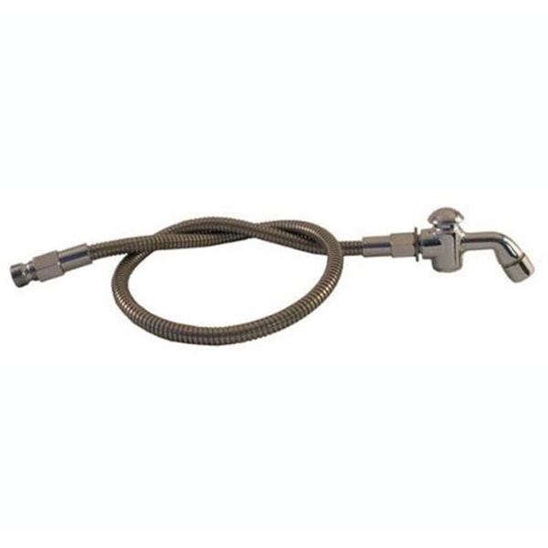 T&S Brass Hose And Spray Valve With Aerator Tip, 36, Stainless