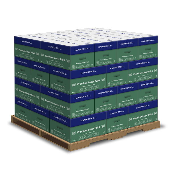 Hammermill� Premium Laser Print Paper, Letter Size, 98 Bright, 24 Lb, Pallet Of 32 Cartons