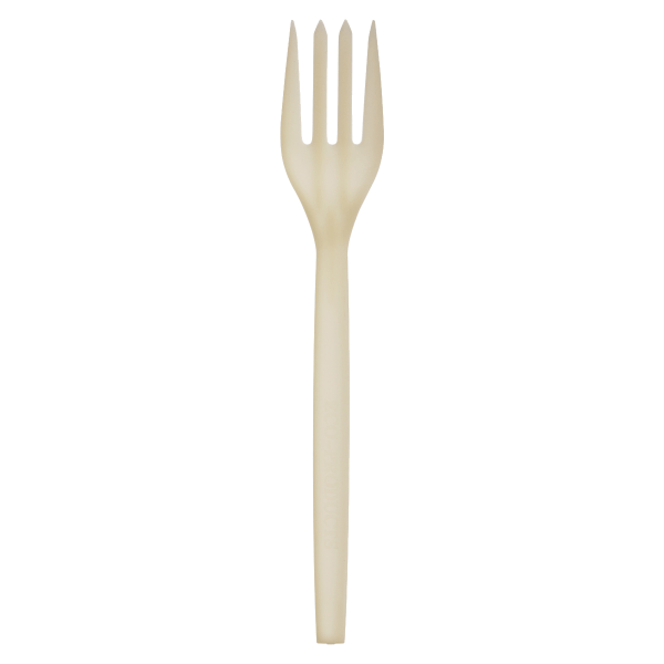 Eco-Products® Plant Starch Material Cutlery, Forks, Beige, Pack Of 50