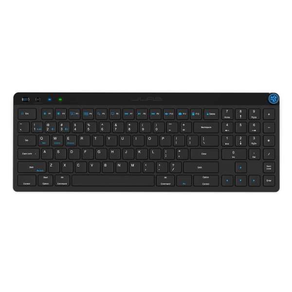 JLab JBUDS Wireless Ergonomic Keyboard, Black (KJBUDSKEYRBLK4) | Quill