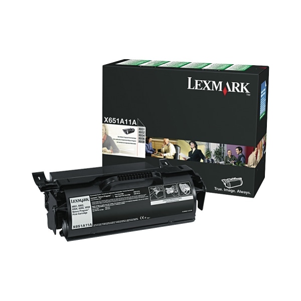 Lexmark&trade; X651A11A Return Program Black Toner Cartridge LEXX651A11A
