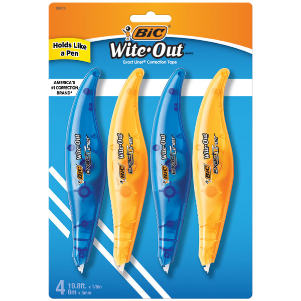 bic wite out redaction tape