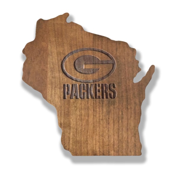 Imperial NFL Wooden Magnetic Keyholder, 8""H x 7-1/2""W x 3/4""D, Green Bay Packers -  IMP  596-1001