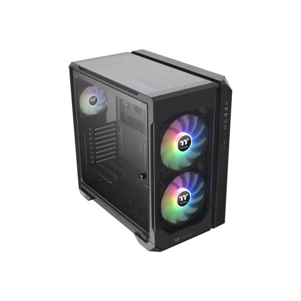 Photos - Computer Case Thermaltake View 51 Tempered Glass ARGB Edition - Mid-tower - Black - SPCC, Tempered Glass - 4 x Bay - 3 x 4.72" , 7.87" x F