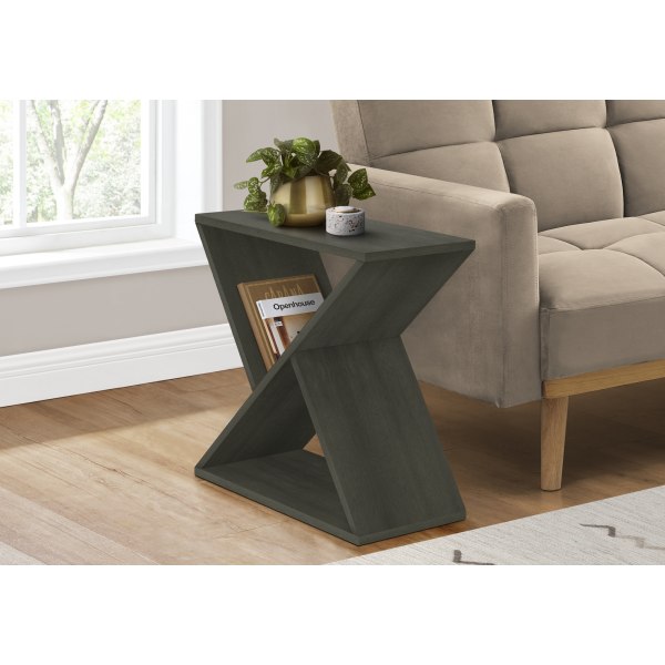 Monarch Specialties Ave Rectangular Accent Table, 24-1/4""H x 24""W x 11-3/4""D, Dark Green -  I 3982