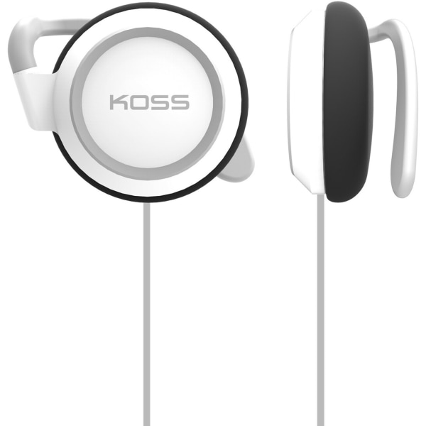 Koss KSC21 Earphone - Stereo - White - Mini-phone (3.5mm) - Wired - 36 Ohm - 50 Hz 18 kHz - Over-the-ear - Binaural - Supra-aural - 4 ft Cable -  KSC21W