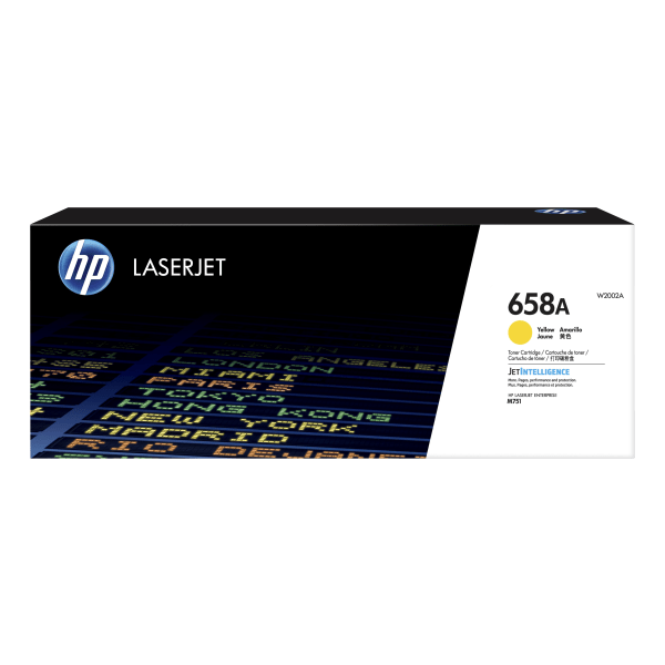 HP - 658A Yellow Original LaserJet Toner Cartridge, ~6,000 pages, W2002A