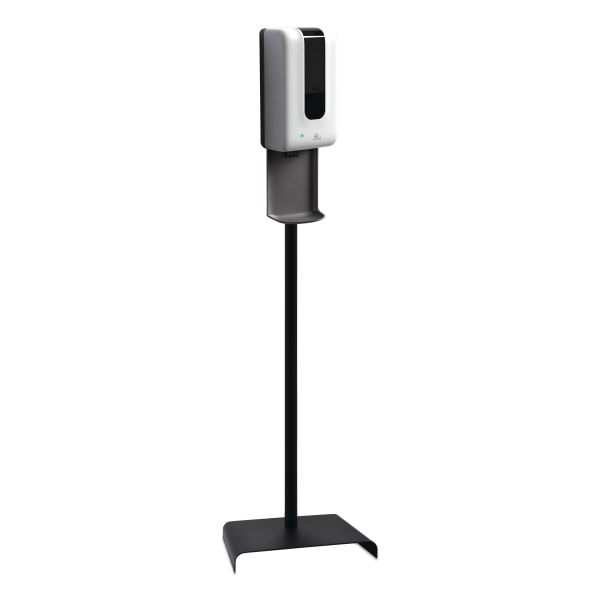 UPC 718103383981 product image for Alpine GN1 Automatic Hand Sanitizer Dispenser With Floor Stand And Tray, Gray/Wh | upcitemdb.com