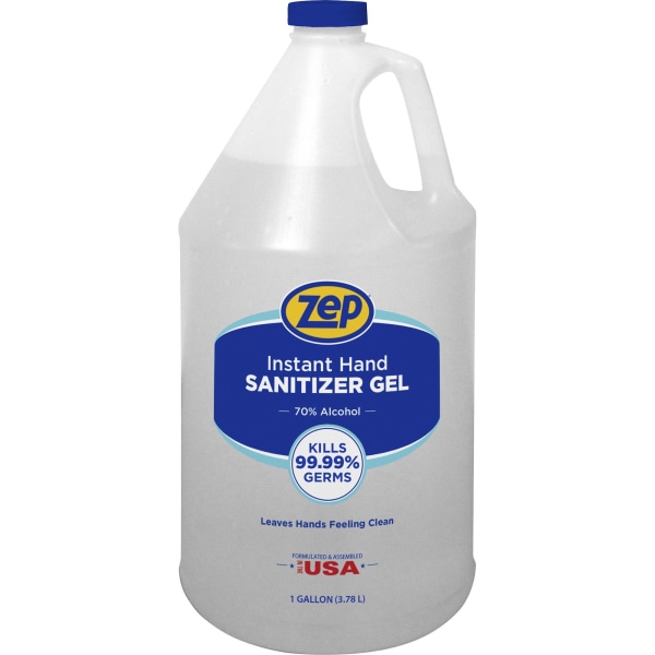 Zep Hand Sanitizer Gel Clean Scent 1 Gallon