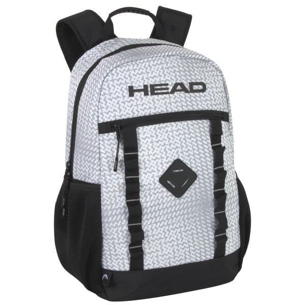 Head Polyester Backpacks With Laptop Pockets Web Loop Gray Pack Of 24 Backpacks