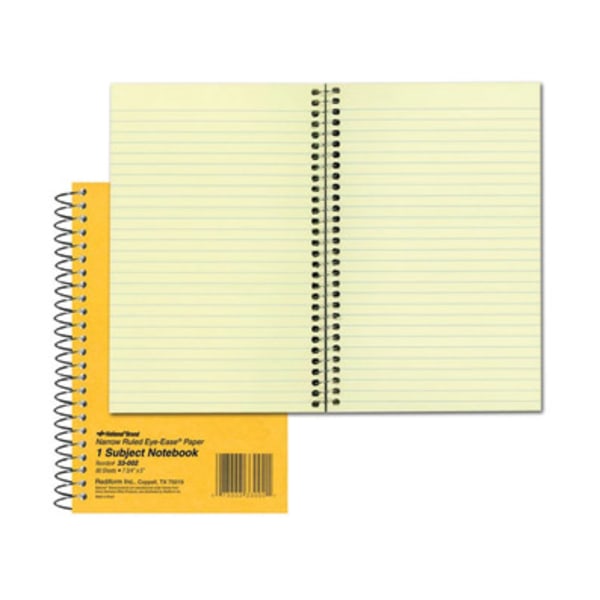 Rediform® Brown Board Notebook, 5"" x 7-3/4"", 1 Subject, 80 Sheets, Brown -  33002