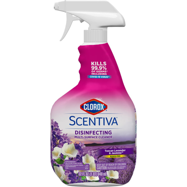 Clorox® Scentiva™ Multi-Surface Cleaner, Tuscan Lavender & Jasmine Scent, 32 Oz Bottle -  CLO31387