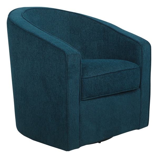OSP Home Furnishings - Danica Swivel Chair - Azure