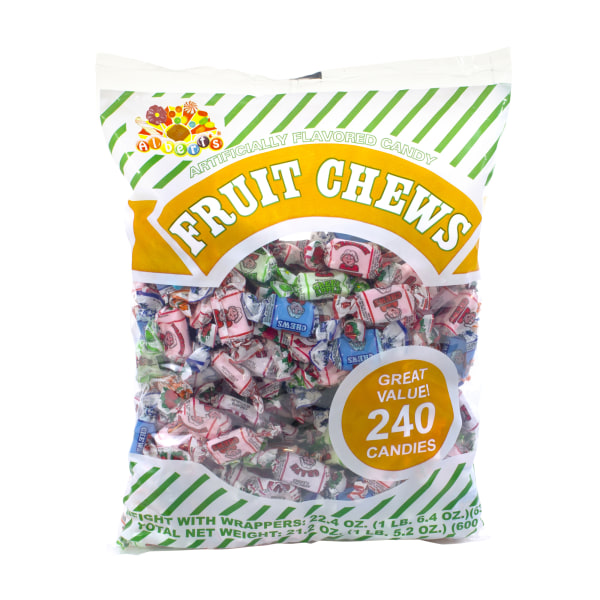 Alberts  Son Fruit Chews Assorted Flavors 15Lb Bag