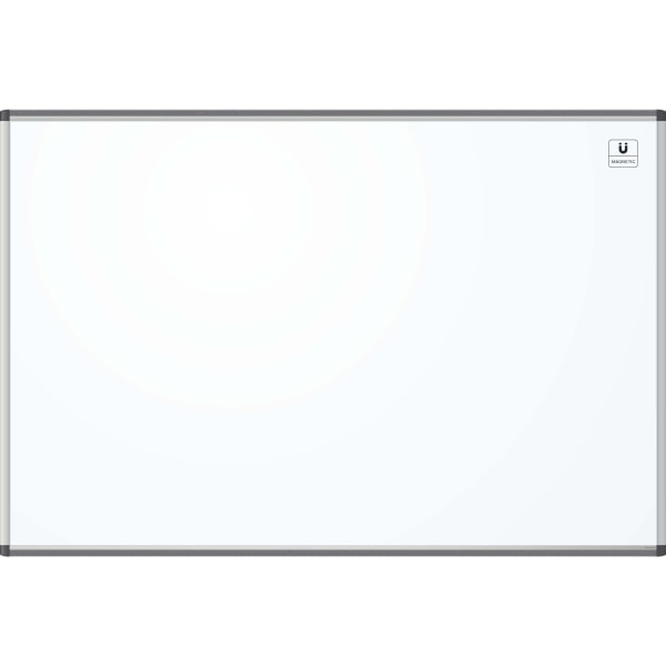 U Brands PINIT Magentic Dry-Erase Whiteboard, 48 x 72, Aluminum Frame With Silver Finish