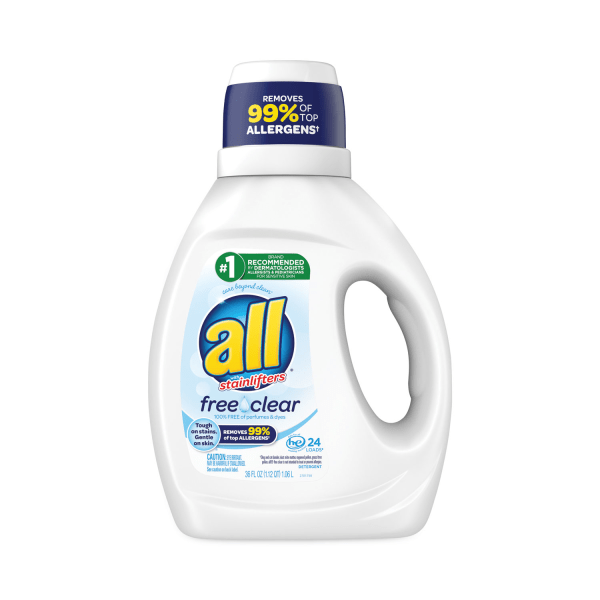 UPC 072613739431 product image for All® Ultra Free Clear Liquid Detergent, Unscented, 36 oz Bottle | upcitemdb.com