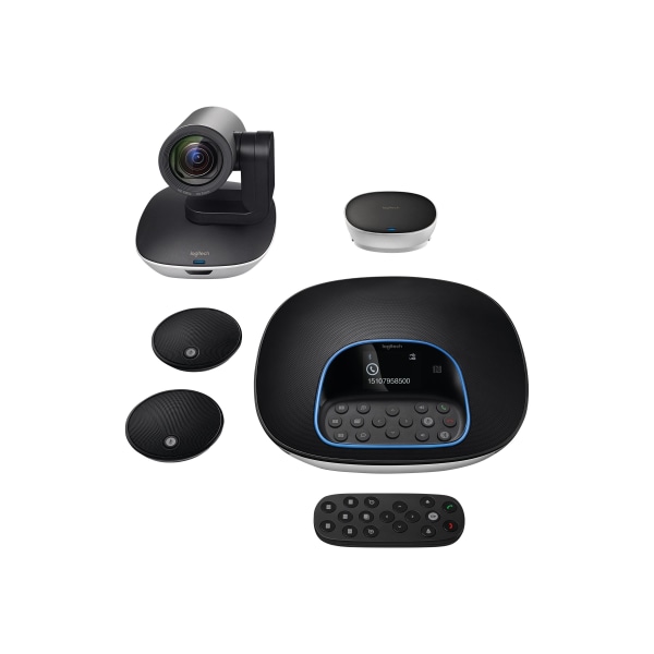 Logitech GROUP HD Video Conferencing System Bundle With Expansion Mics (960-001060) | Quill