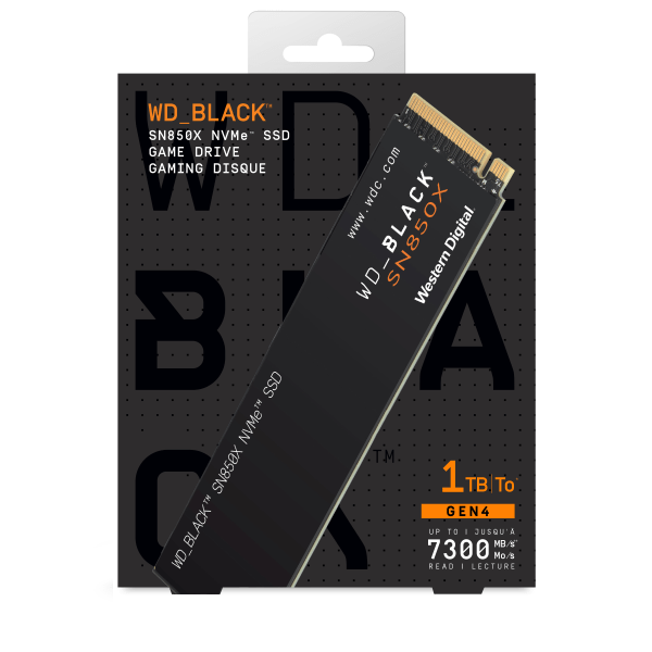 Western Digital BLACK SN850X NVMe SSD 1TB Black
