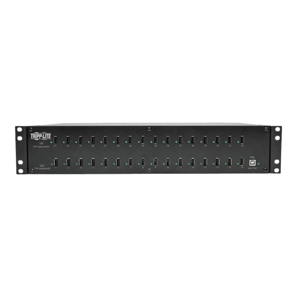 Tripp Lite 32-Port USB Charging Station with Syncing - Charging station - 400 Watt - 80 A - 32 output connectors (32 x 4 pin USB Type A) - black - Uni -  U280-032-RMINT