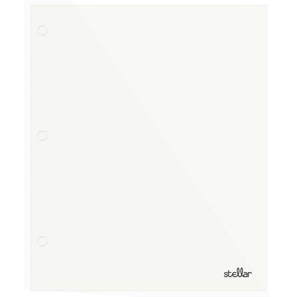 Office Depot Brand Stellar Laminated 2Pocket Paper Folder Letter Size White