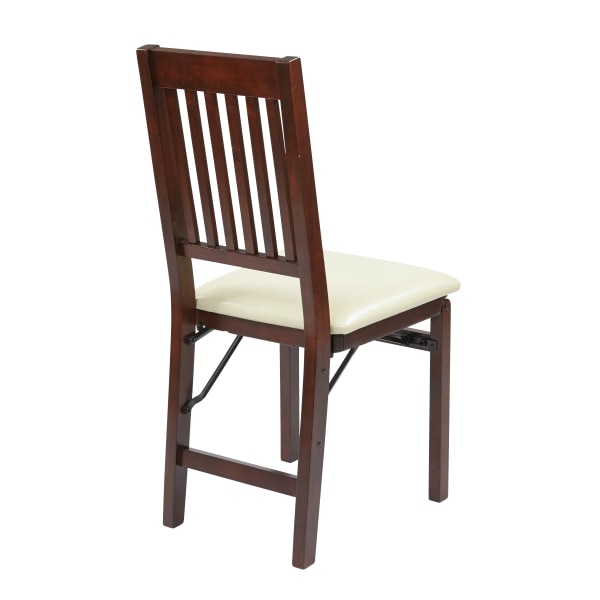 Office Star Hacienda Mission Back Folding Chairs, Cream, Set Of 2 - HA424-CM - Furniture When unexpected guests drop in, pull out the Offic sku HA424-CM