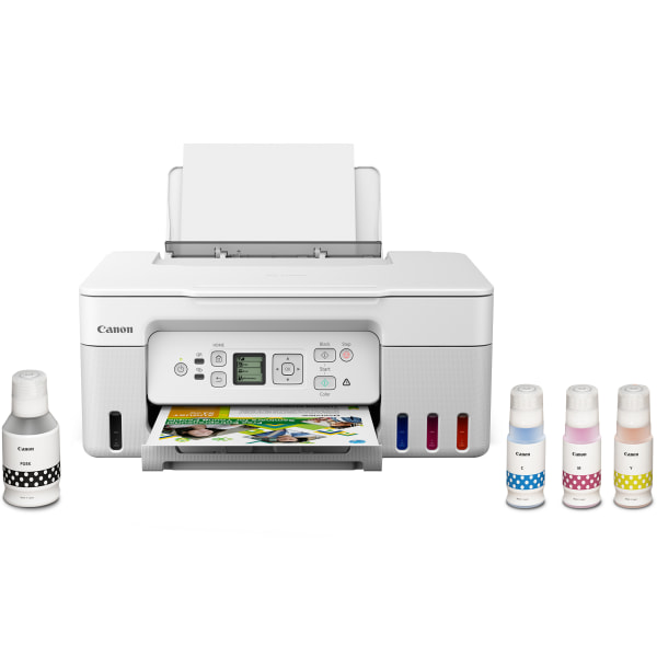 Canon� PIXMA� G3270 MegaTank Wireless Inkjet All-In-One Color Printer, White
