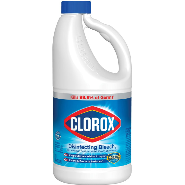 Clorox Disinfecting Bleach Regular Concentrate Liquid 64 fl oz 2 quart 400 Pallet Clear Clorox Disinfecting Bleach Regular Concentrate Liquid 64 fl oz 2 quart 400 Pallet Clear